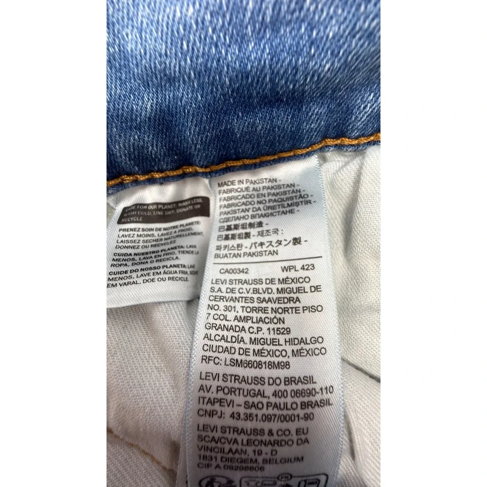 Levi's 511 Slim Fit‎ Jeans Mens 30x30 Light Wash Stretch Denim